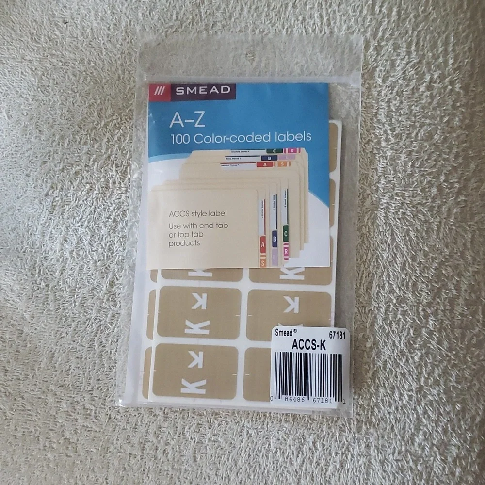 New Smead Color Labels 